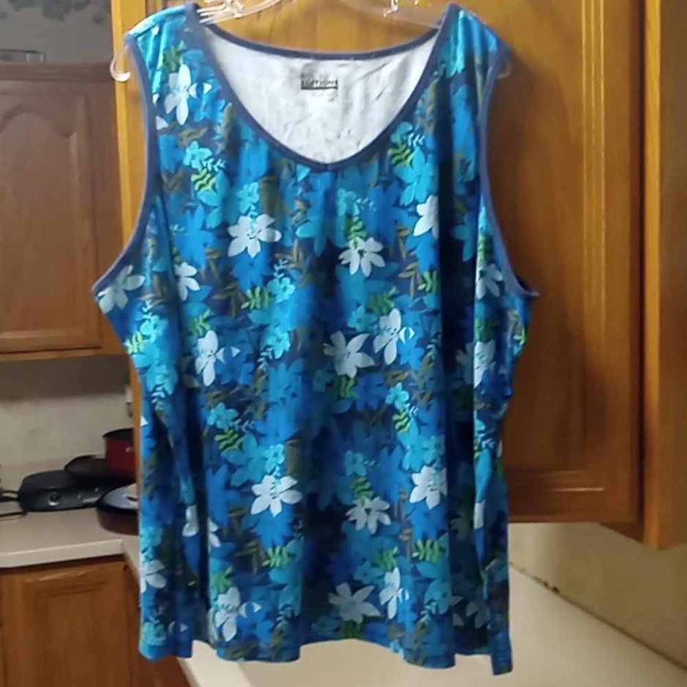 BASIC EDITIONS WOMENS TANK TOP SIZE 3X